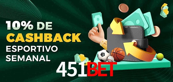 10% de bônus de cashback na 451bet